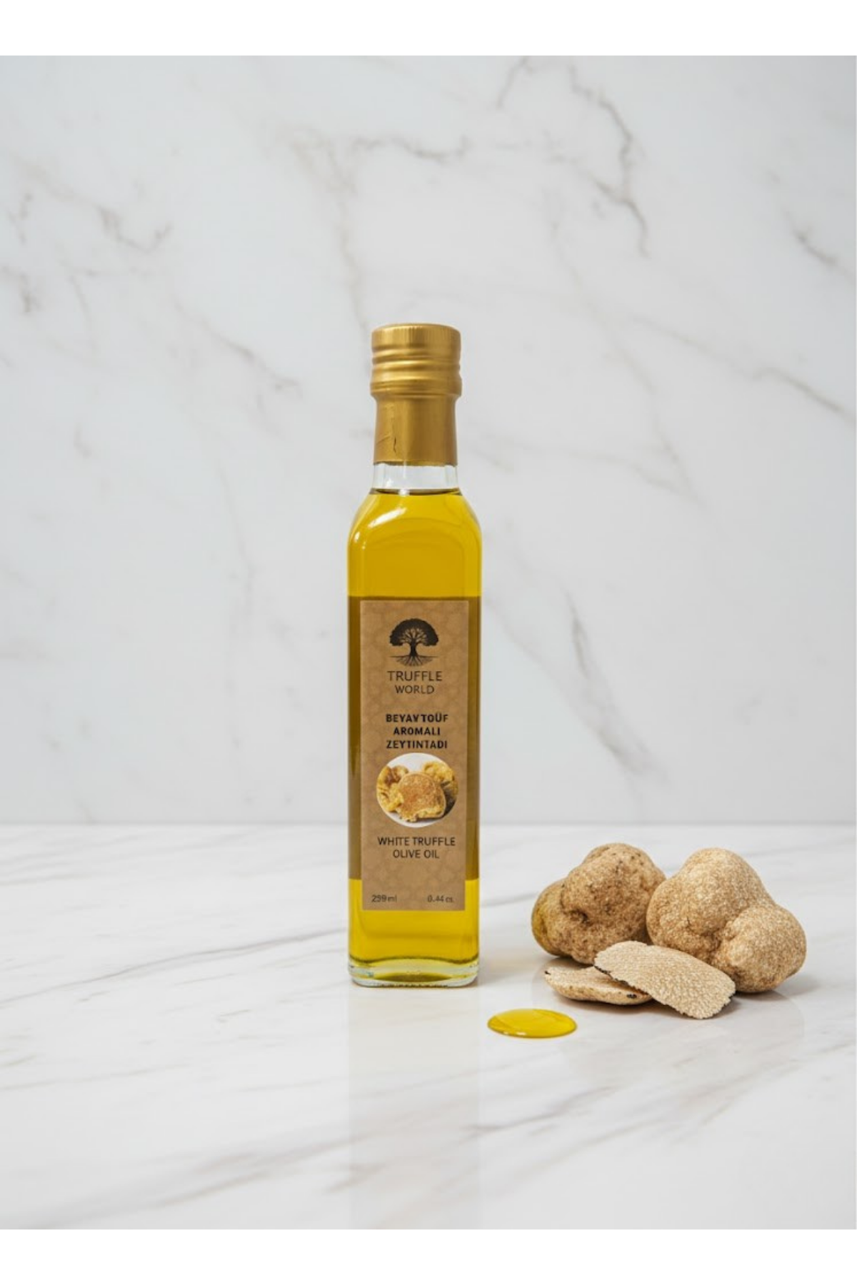 Truffle Wordl Premium Beyaz Trüf Aromalı Sızma Zeytinyağı 250ml.