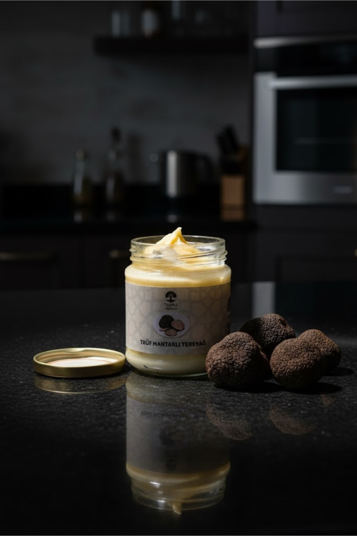 Turffle World Trüf Mantarlı Tereyağı 150 gr - %100 Doğal İnek Sütü - Gurme Şef Tereyağı - Tuzsuz Kahvaltılık ve Yemeklik