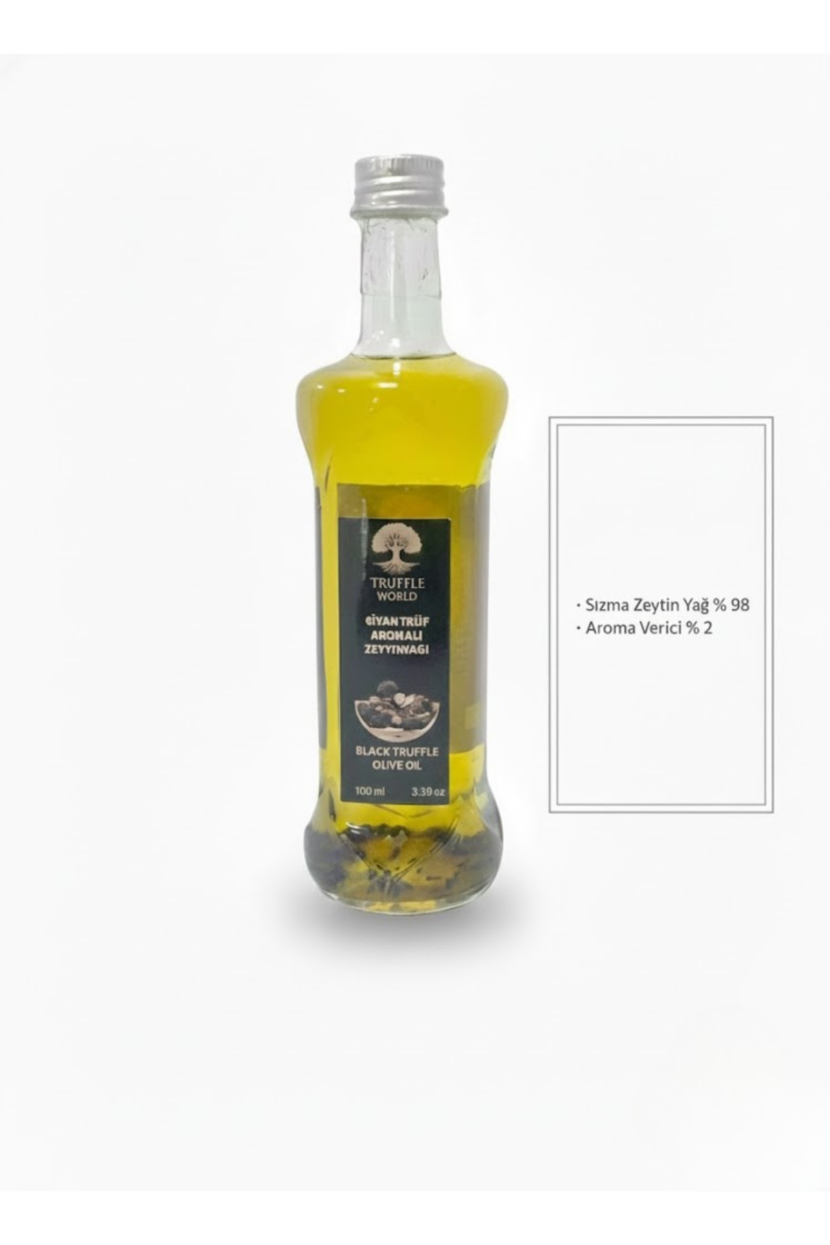 Truffle World Siyah Trüf Aromalı Sızma Zeytinyağı 100 ml - Gurme Lezzet