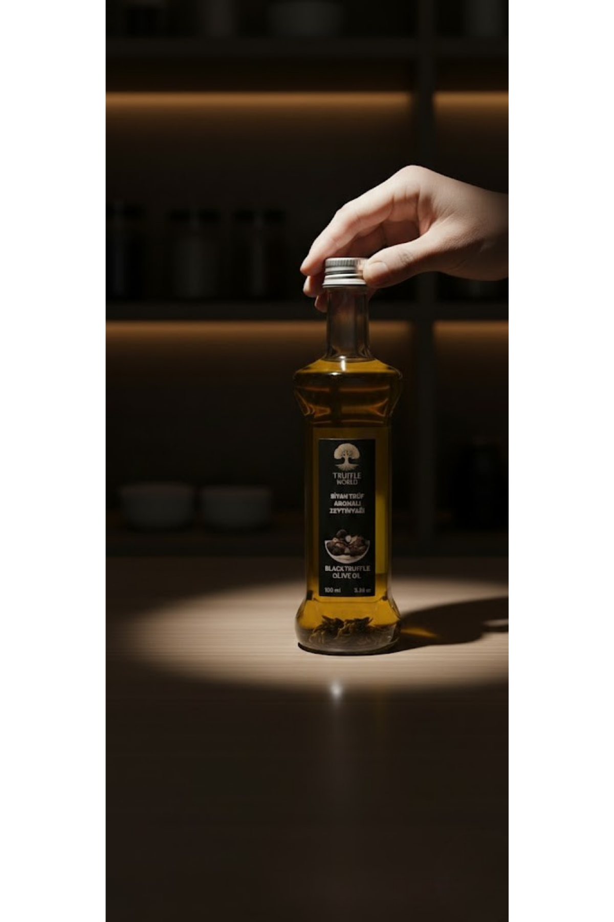 Truffle World Siyah Trüf Aromalı Sızma Zeytinyağı 100 ml - Gurme Lezzet