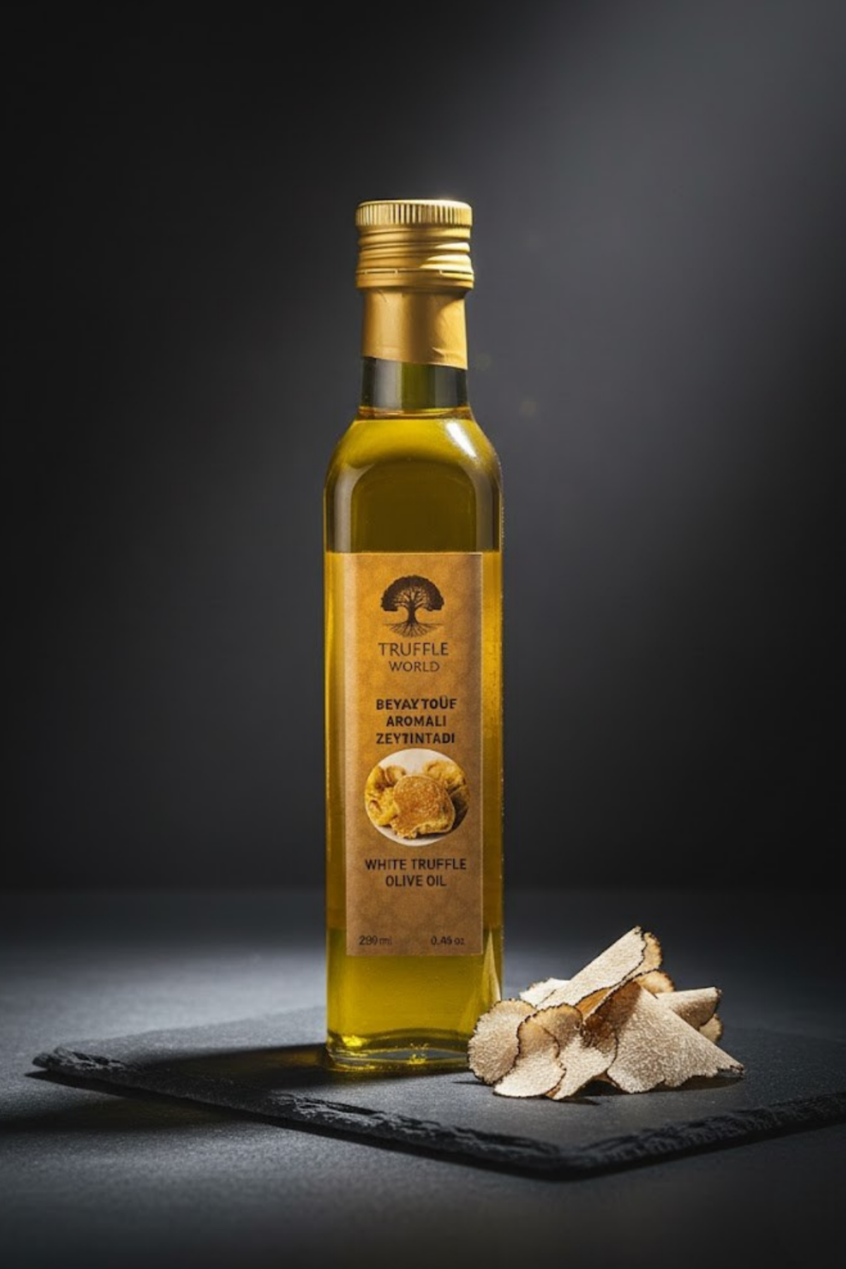 Truffle Wordl Premium Beyaz Trüf Aromalı Sızma Zeytinyağı 250ml.
