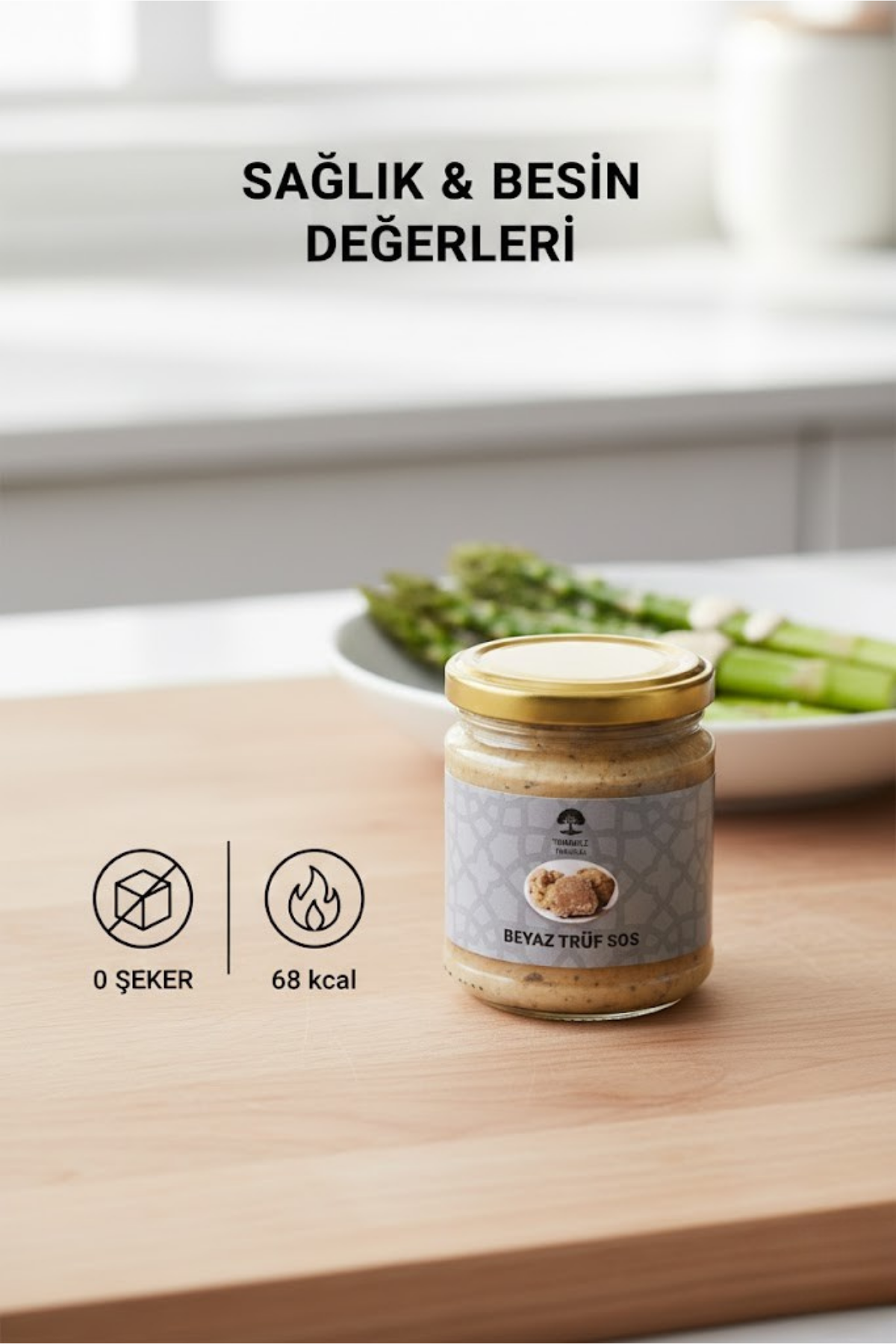 Beyaz  Sos Trüflü (Tuber Albidum Pico) Gurme Sos