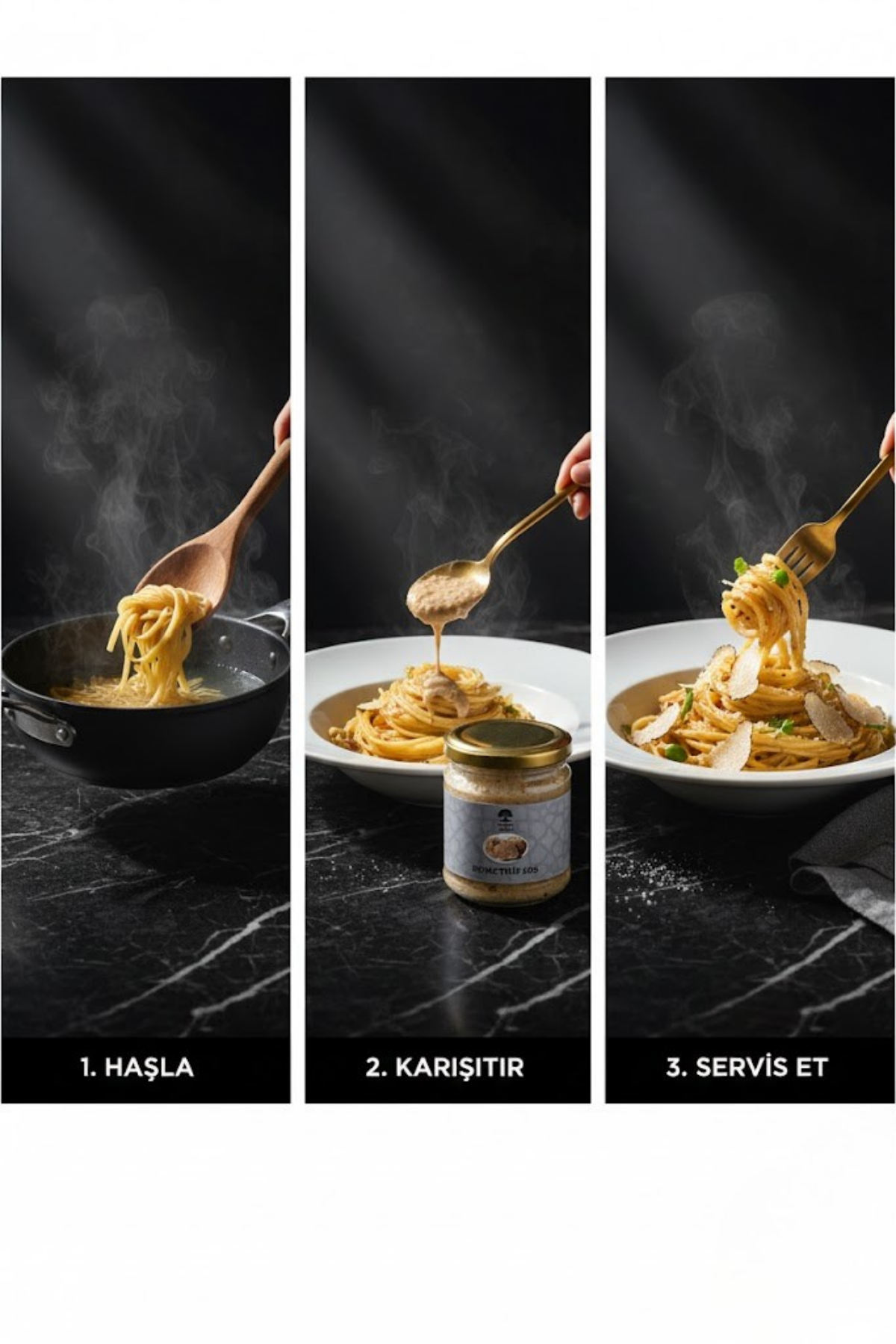 Beyaz  Sos Trüflü (Tuber Albidum Pico) Gurme Sos