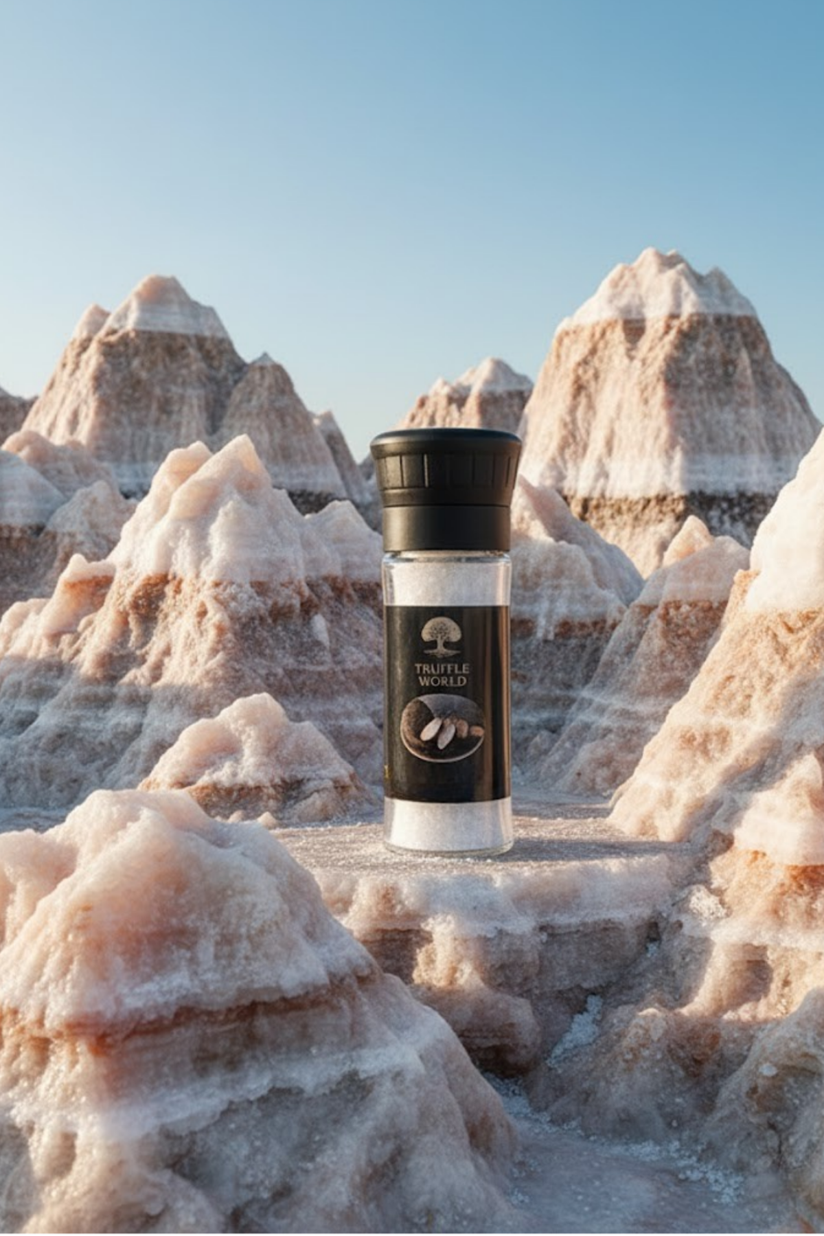 Truffle World Siyah Trüf Mantarlı Çankırı Kaya Tuzu 120 gr - Gerçek Trüf Parçacıklı & Gurme Dokunuş - Katkısız Doğal Lezzet