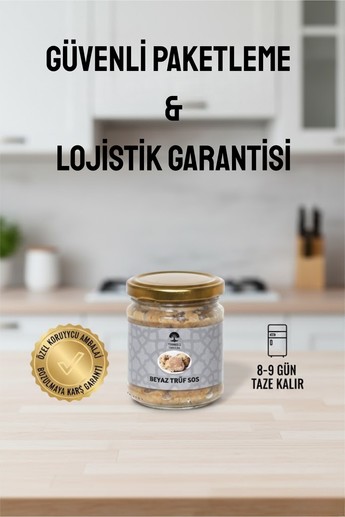 Beyaz  Sos Trüflü (Tuber Albidum Pico) Gurme Sos