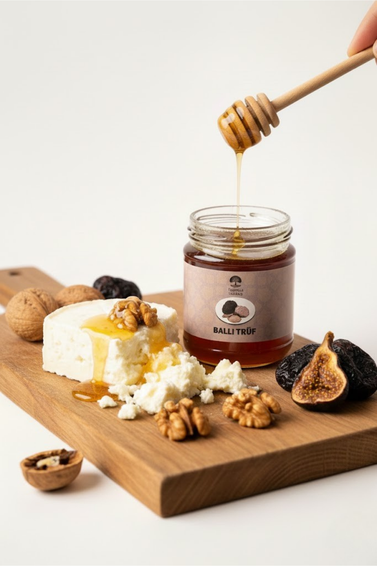 Ballı Trüf 240 gr | %98 Doğal Meşe ve Çam Balı | Gurme Peynir ve Tatlı Sosu | 0 Yağ & Katkısız
