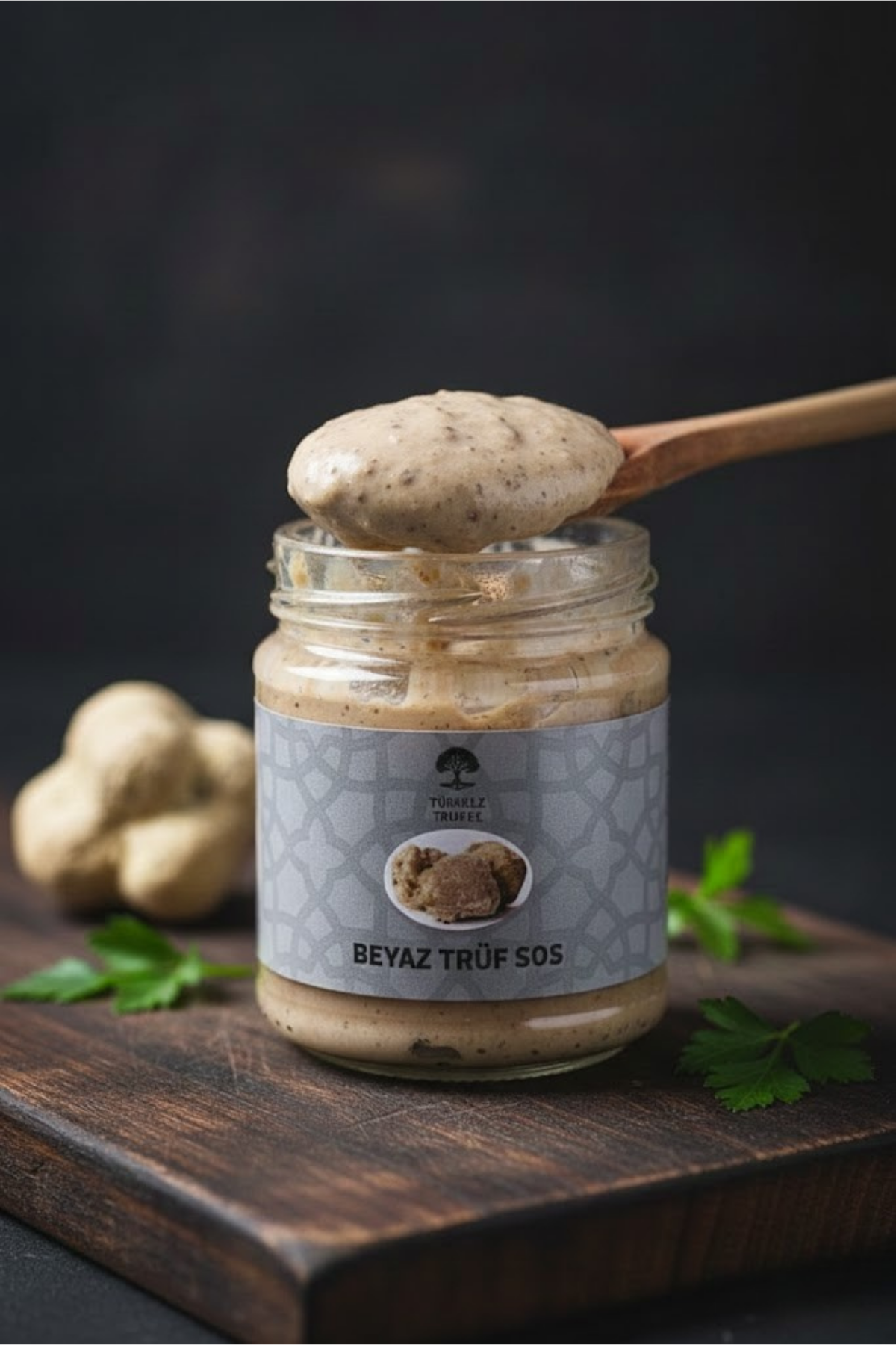 Beyaz  Sos Trüflü (Tuber Albidum Pico) Gurme Sos