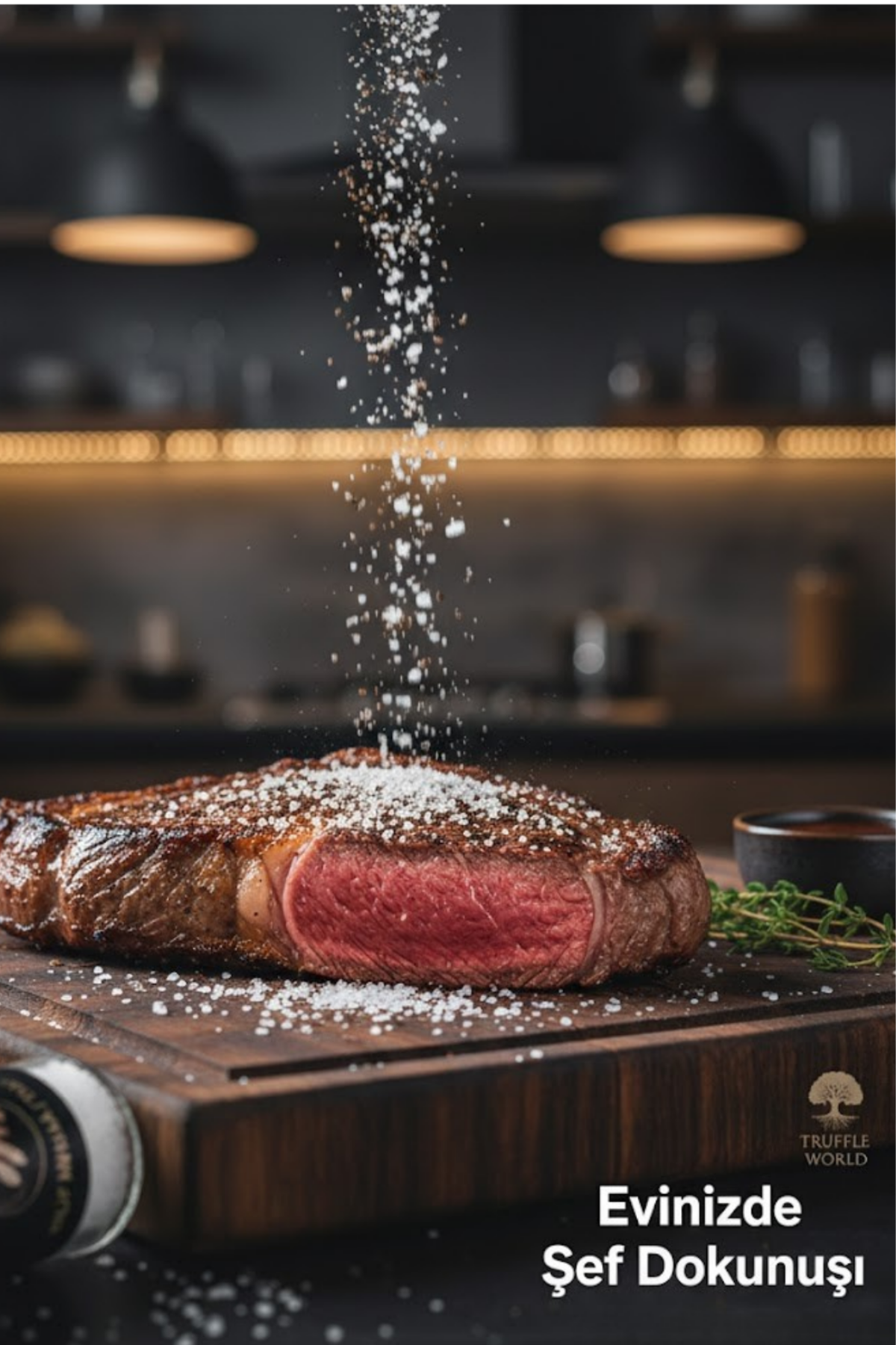 Truffle World Siyah Trüf Mantarlı Çankırı Kaya Tuzu 120 gr - Gerçek Trüf Parçacıklı & Gurme Dokunuş - Katkısız Doğal Lezzet