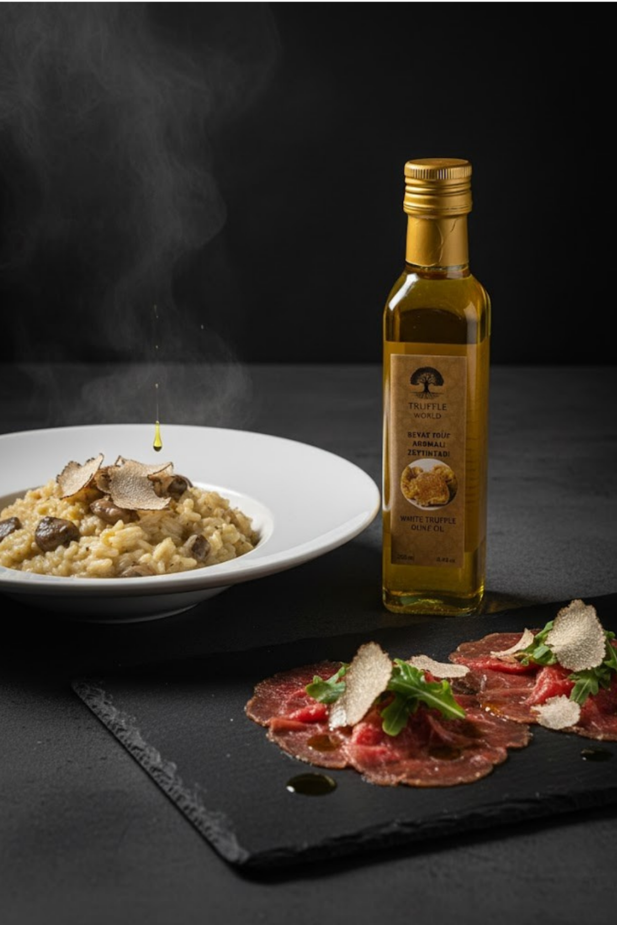 Truffle Wordl Premium Beyaz Trüf Aromalı Sızma Zeytinyağı 250ml.