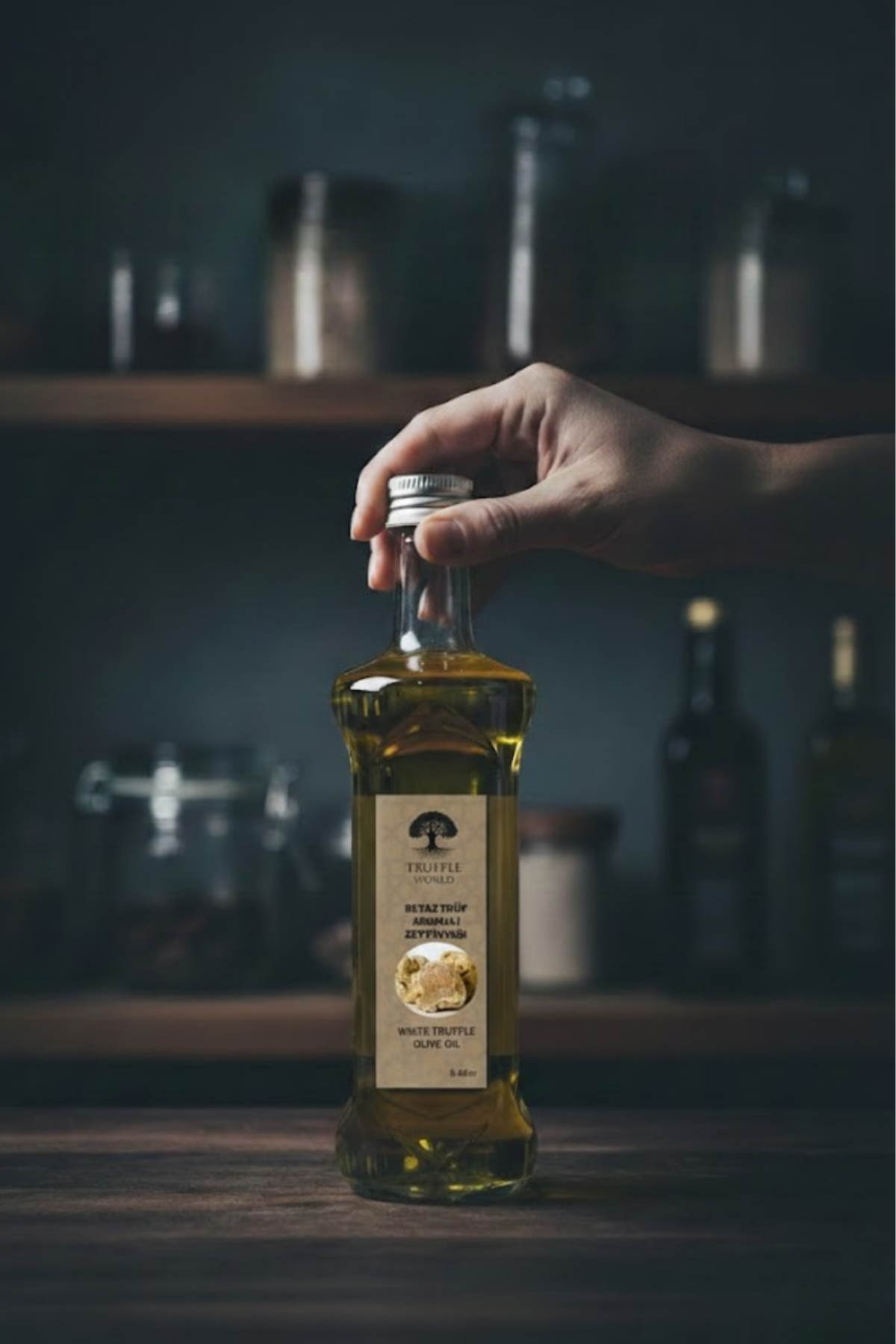 Truffle World Beyaz Trüf Aromalı Sızma Zeytinyağı 100 ml - Gurme Lezzet