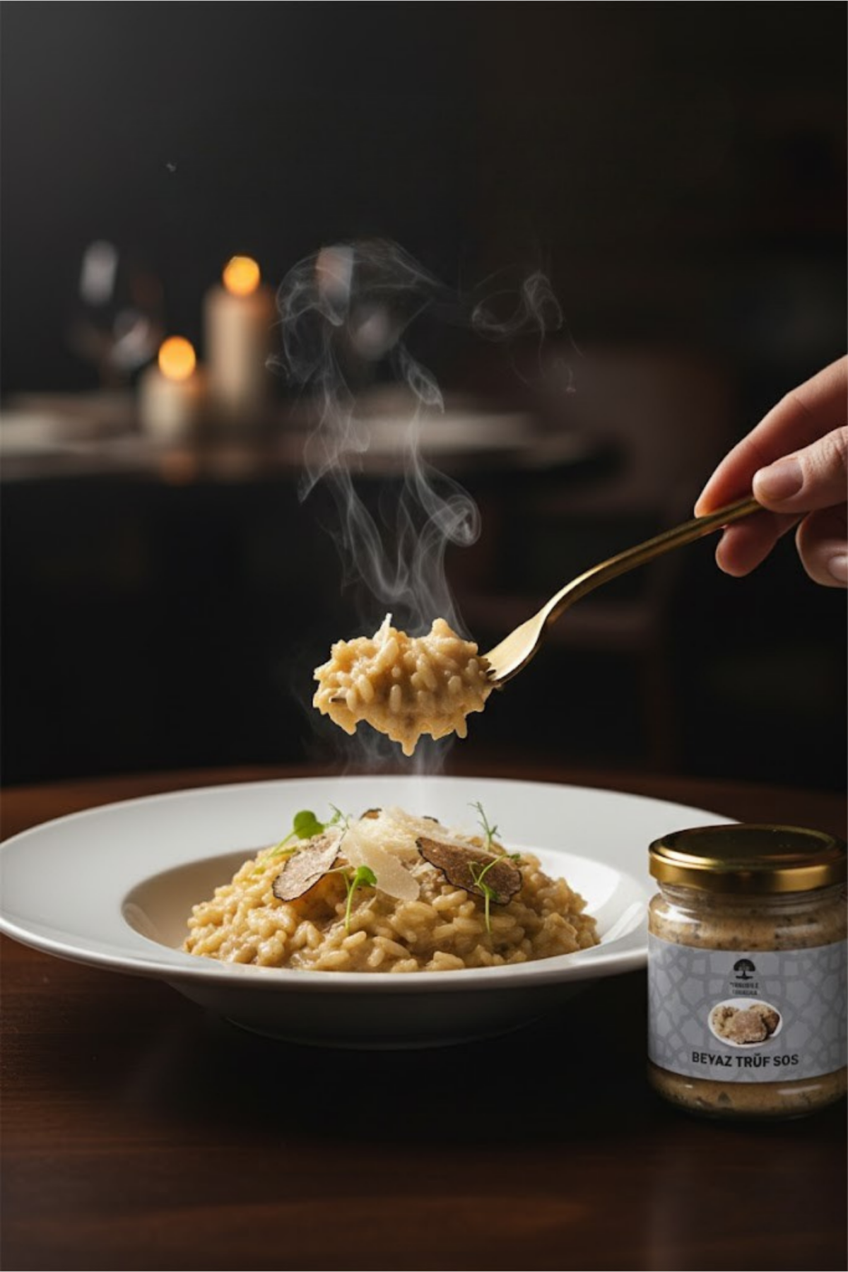 Beyaz  Sos Trüflü (Tuber Albidum Pico) Gurme Sos