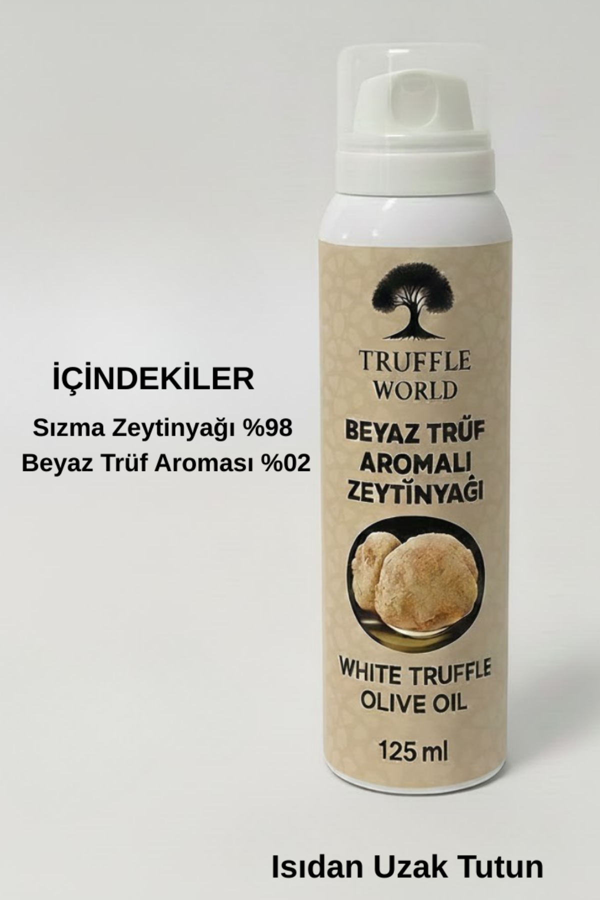 Truffle World Beyaz Trüf Yağı Spreyi 125 ml
