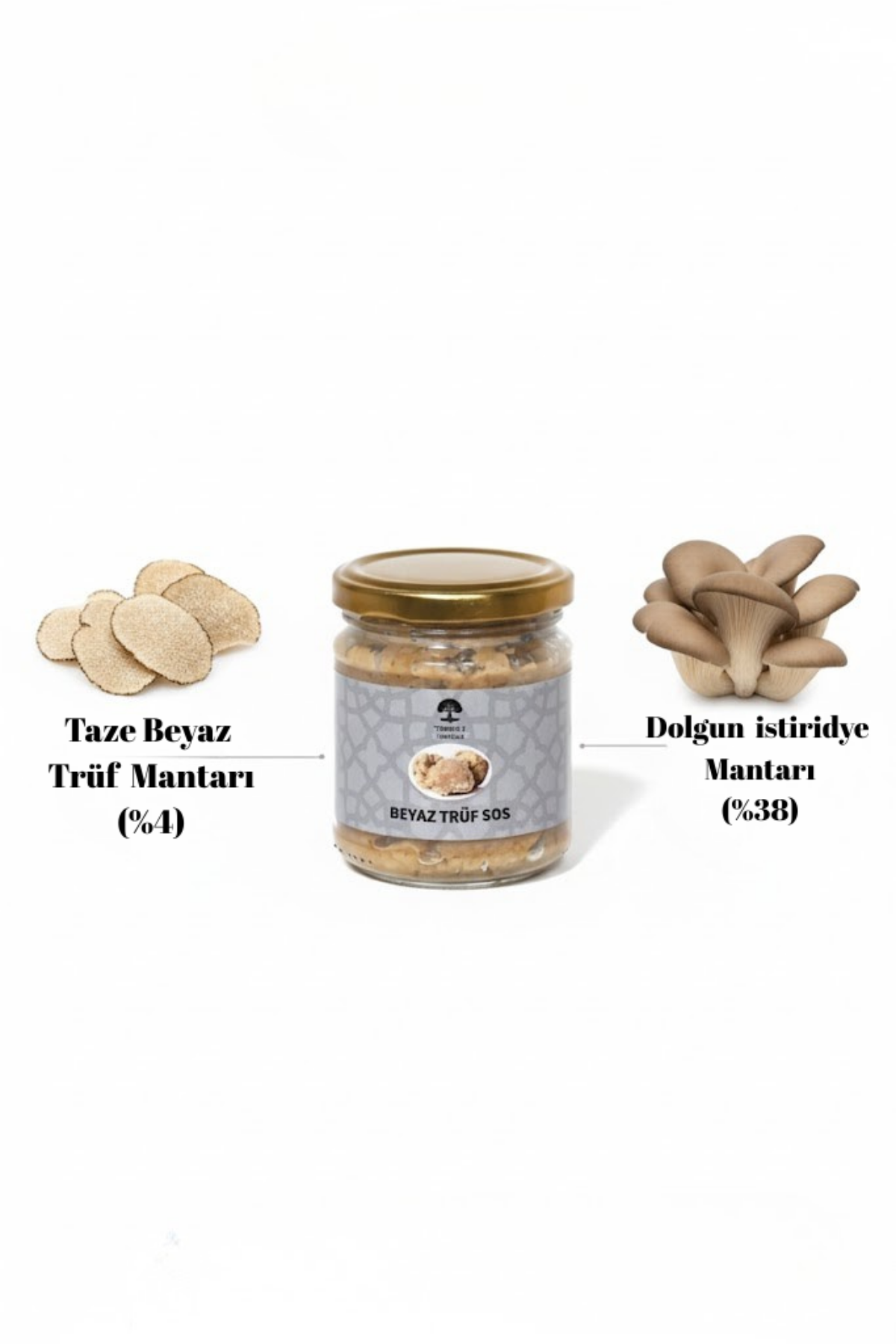 Beyaz  Sos Trüflü (Tuber Albidum Pico) Gurme Sos