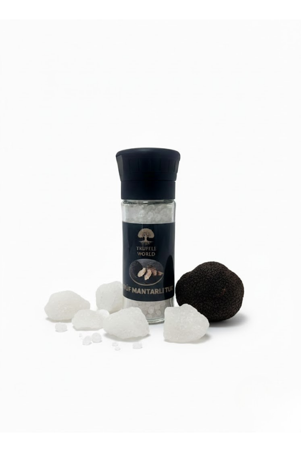 Truffle World Siyah Trüf Mantarlı Çankırı Kaya Tuzu 120 gr - Gerçek Trüf Parçacıklı & Gurme Dokunuş - Katkısız Doğal Lezzet